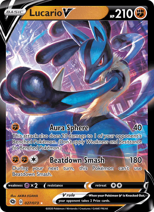 Lucario V from VSTAR STARTER SET
