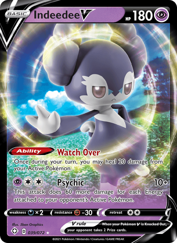Indeedee V from SHINY STAR V 2020