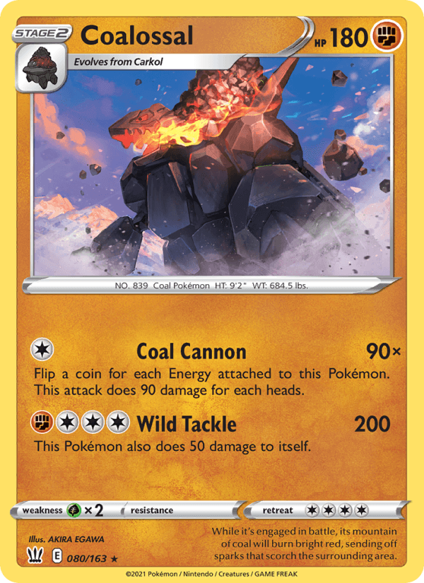 Coalossal from SHINY STAR V 2020