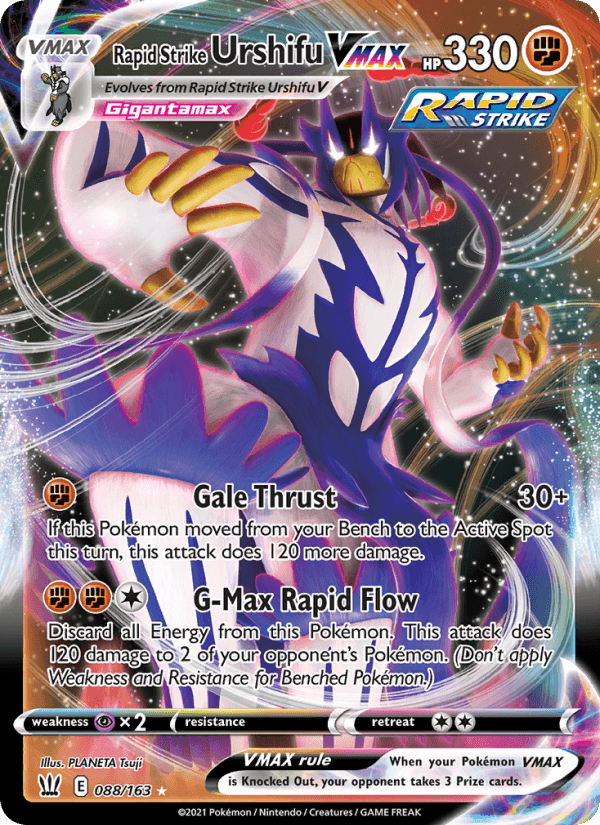Rapid Strike Urshifu VMAX from BRILLIANT STARS 2022