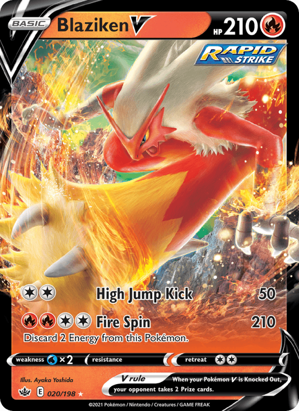 Blaziken V from CHILLING REIGN 2021