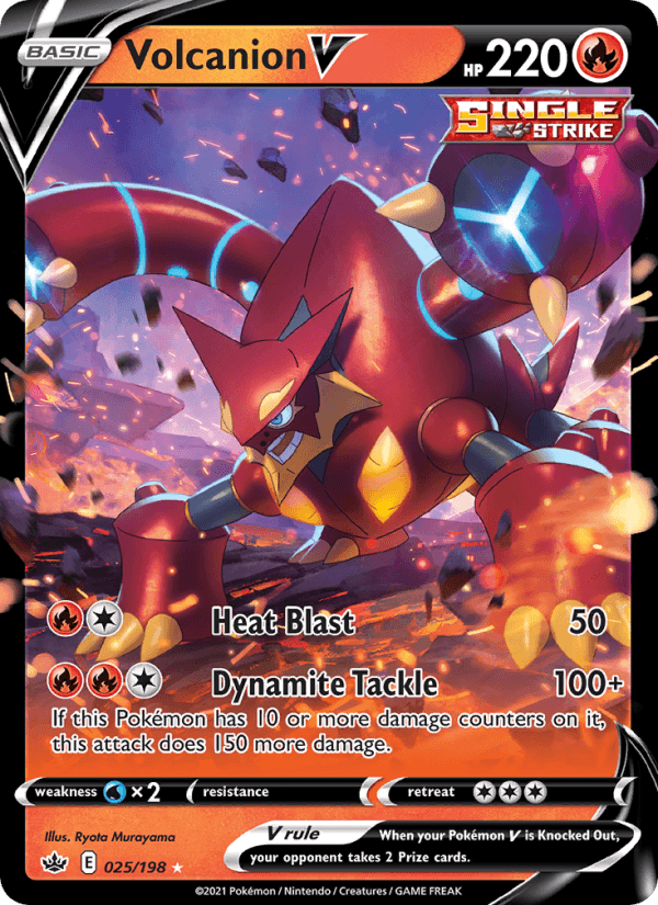 Volcanion V from CHILLING REIGN 2021