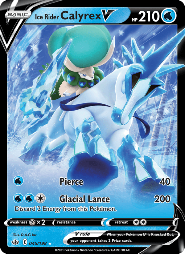 Ice Rider Calyrex V from CHILLING REIGN 2021