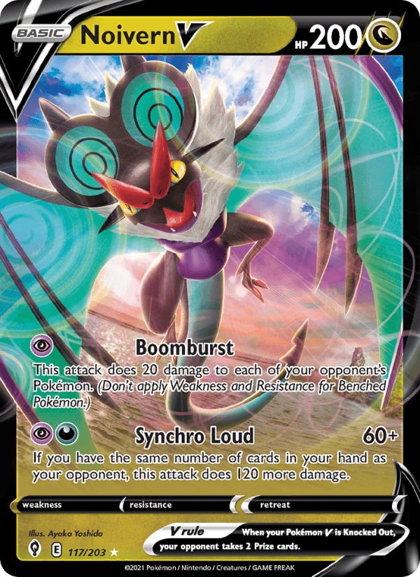 Noivern V from SWSH BLACK STAR PROMOS 2019