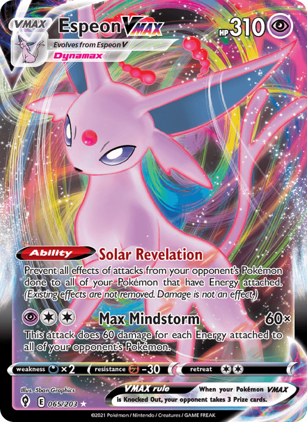 Espeon VMAX from CBB2 CS 2025