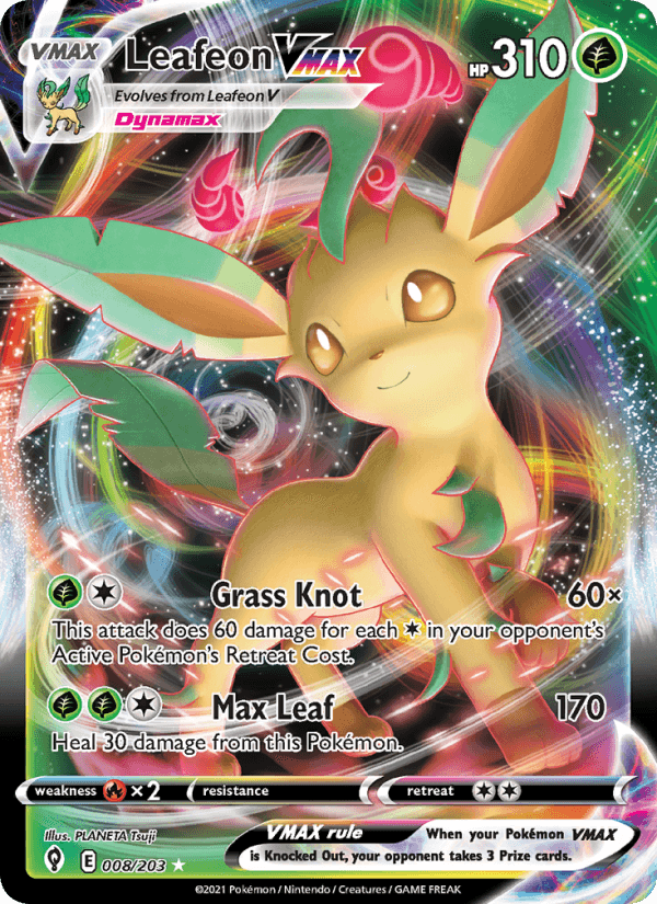 Leafeon VMAX from EEVEE HEROES 2021