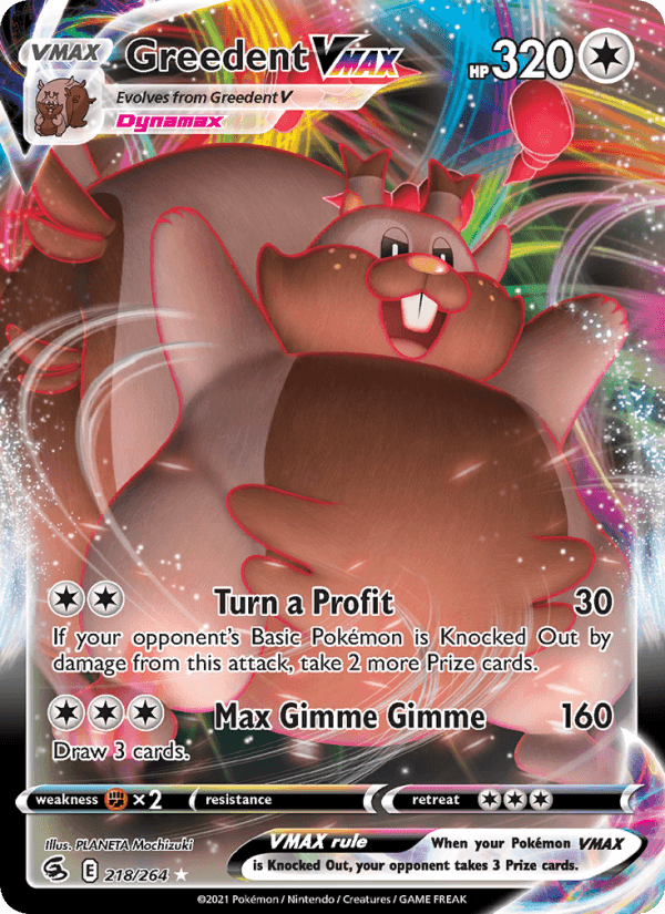 Greedent VMAX from FUSION ARTS 2021