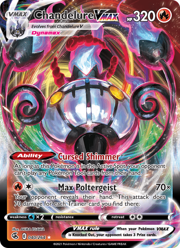 Chandelure VMAX from FUSION ARTS 2021