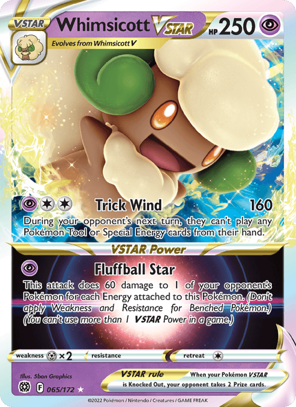 Whimsicott VSTAR from BRILLIANT STARS 2022