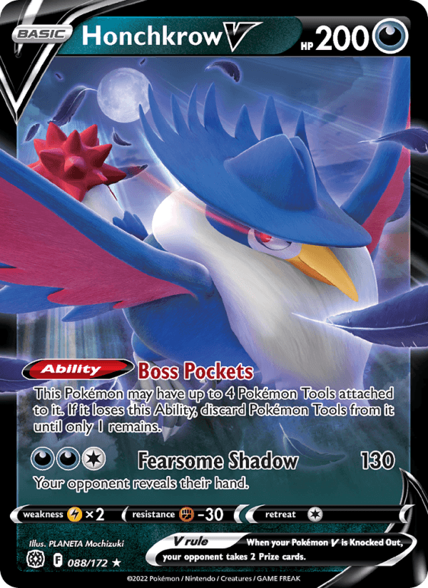 Honchkrow V from BRILLIANT STARS 2022
