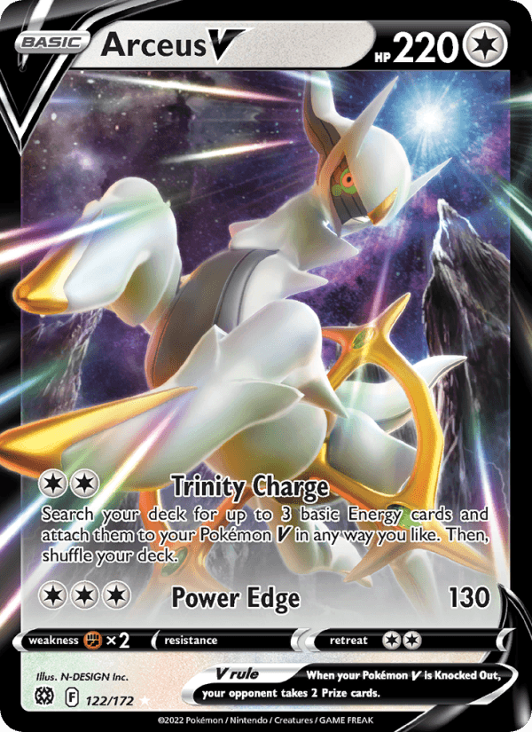 Arceus V from BRILLIANT STARS 2022