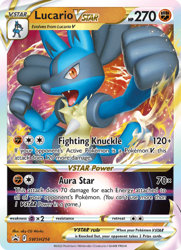 Lucario VSTAR from SWSH BLACK STAR PROMOS 2019