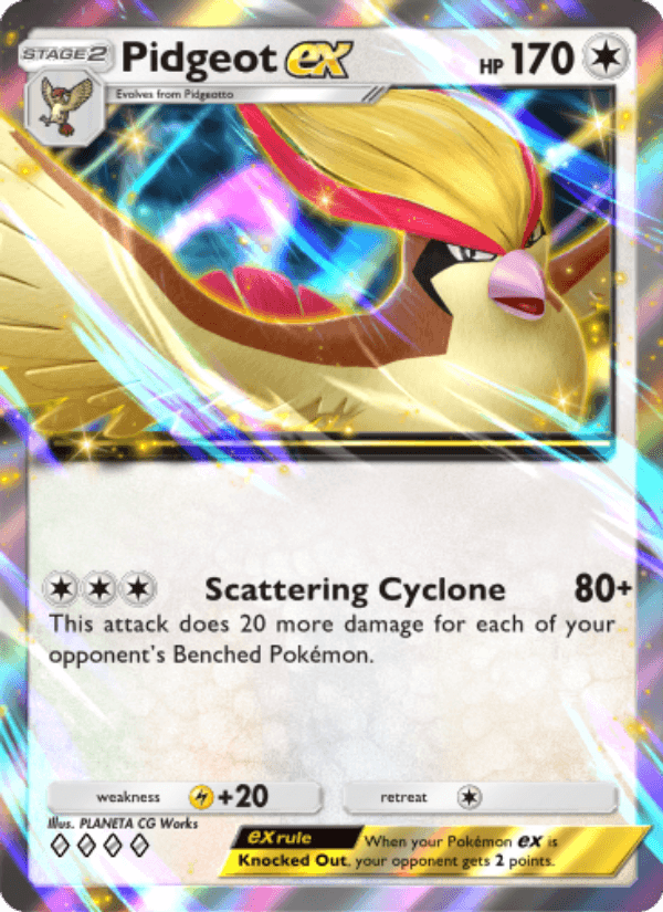 Pidgeot EX from RULER OF THE BLACK FLAME 2023