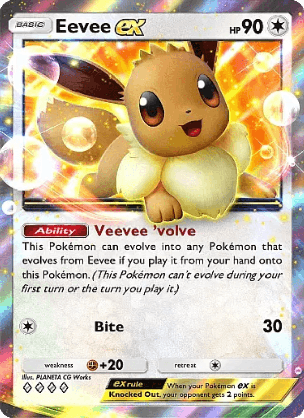 Eevee EX from PRISMATIC EVO. SURPRISE BOX 2025