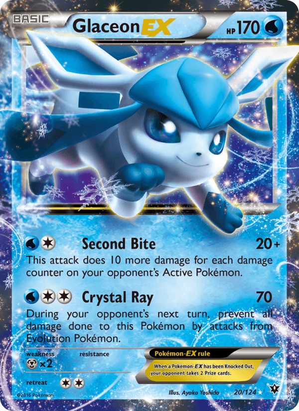 Glaceon EX from PRISMATIC EVO. SURPRISE BOX 2025