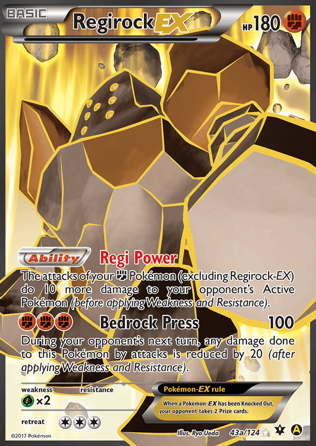 Regirock EX from GLORY OF TEAM ROCKET 2025