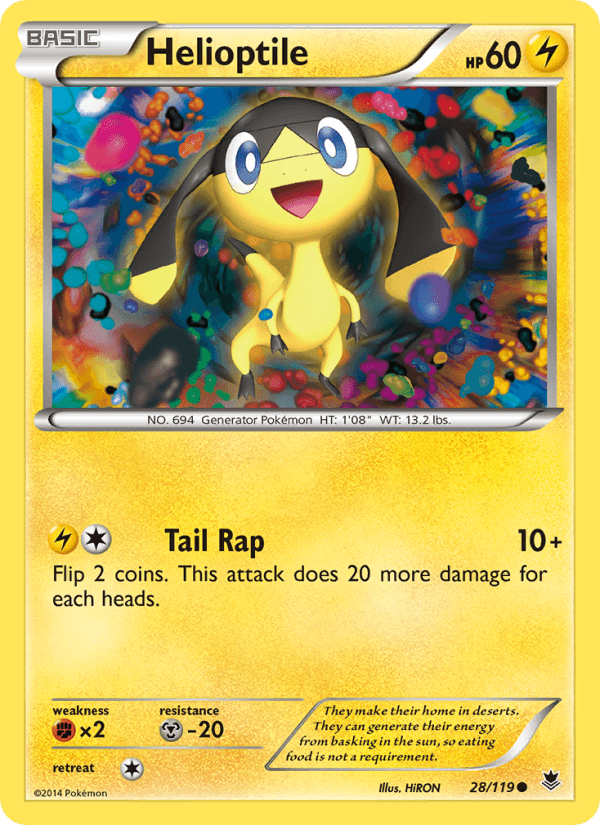 Helioptile from MEGA EVOLUTION 2025