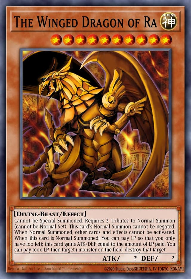 The Winged Dragon of Ra from SPEED DUEL: BATTLE CITY BOX 2020