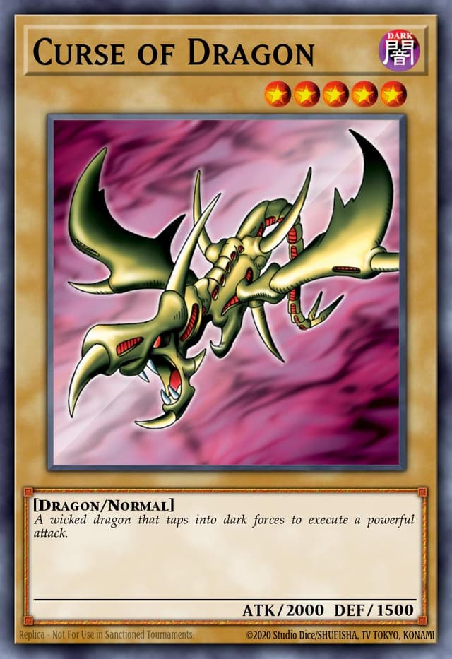 Curse of Dragon from LEGEND OF BLUE EYES REPRINT 2019