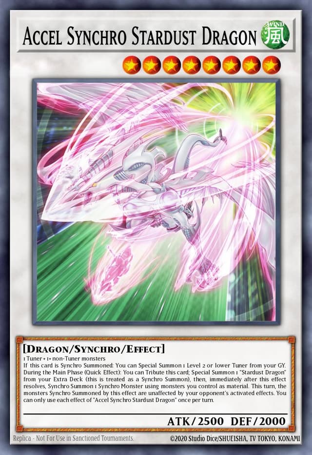 Accel Synchro Stardust Dragon from MAZE OF MEMORIES 2023