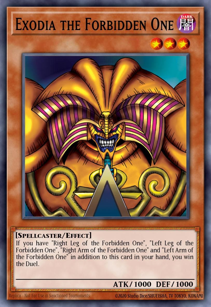 Exodia the Forbidden One from YUGI'S LEGENDARY DECK 2015 graded card