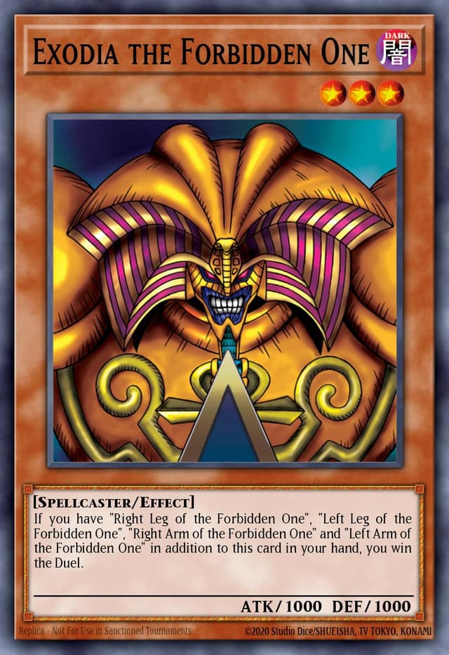 Exodia the Forbidden One from LEGEND OF BLUE EYES 2023