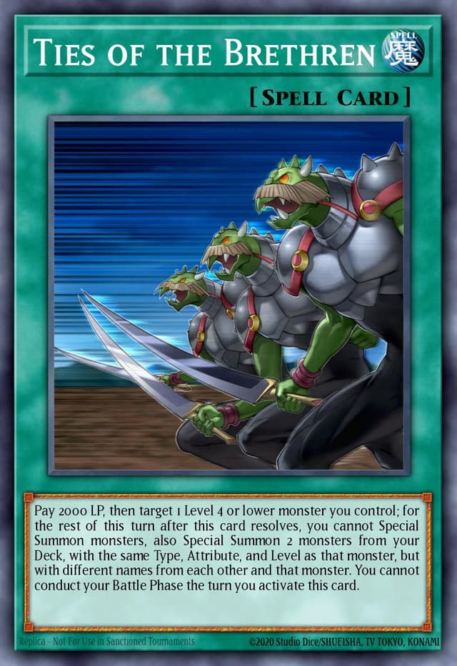 Ties of the Brethren from YUGI'S LEGENDARY DECKS II 2020