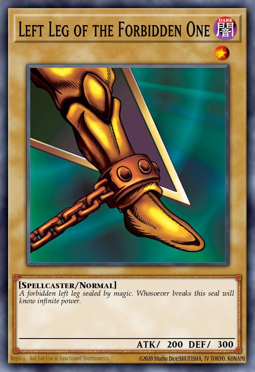 Left Leg of the Forbidden One from YUGI'S LEGENDARY DECK 2015 graded card