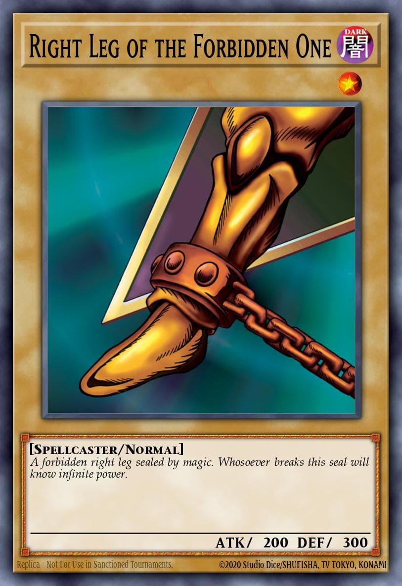 Right Leg of the Forbidden One from YUGI'S LEGENDARY DECK 2015 graded card