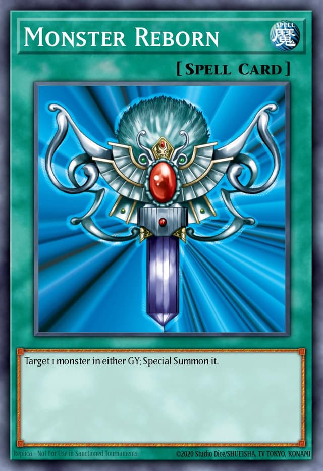 Monster Reborn from YU-GI-OH! GOLD SARCOPHAGUS 2019
